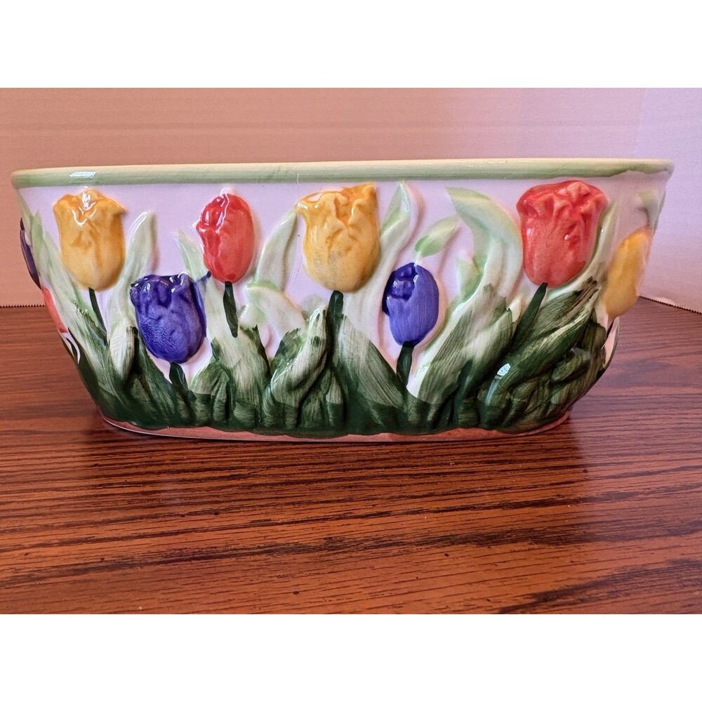 Vintage Handpainted Ceramic Dish/Planter